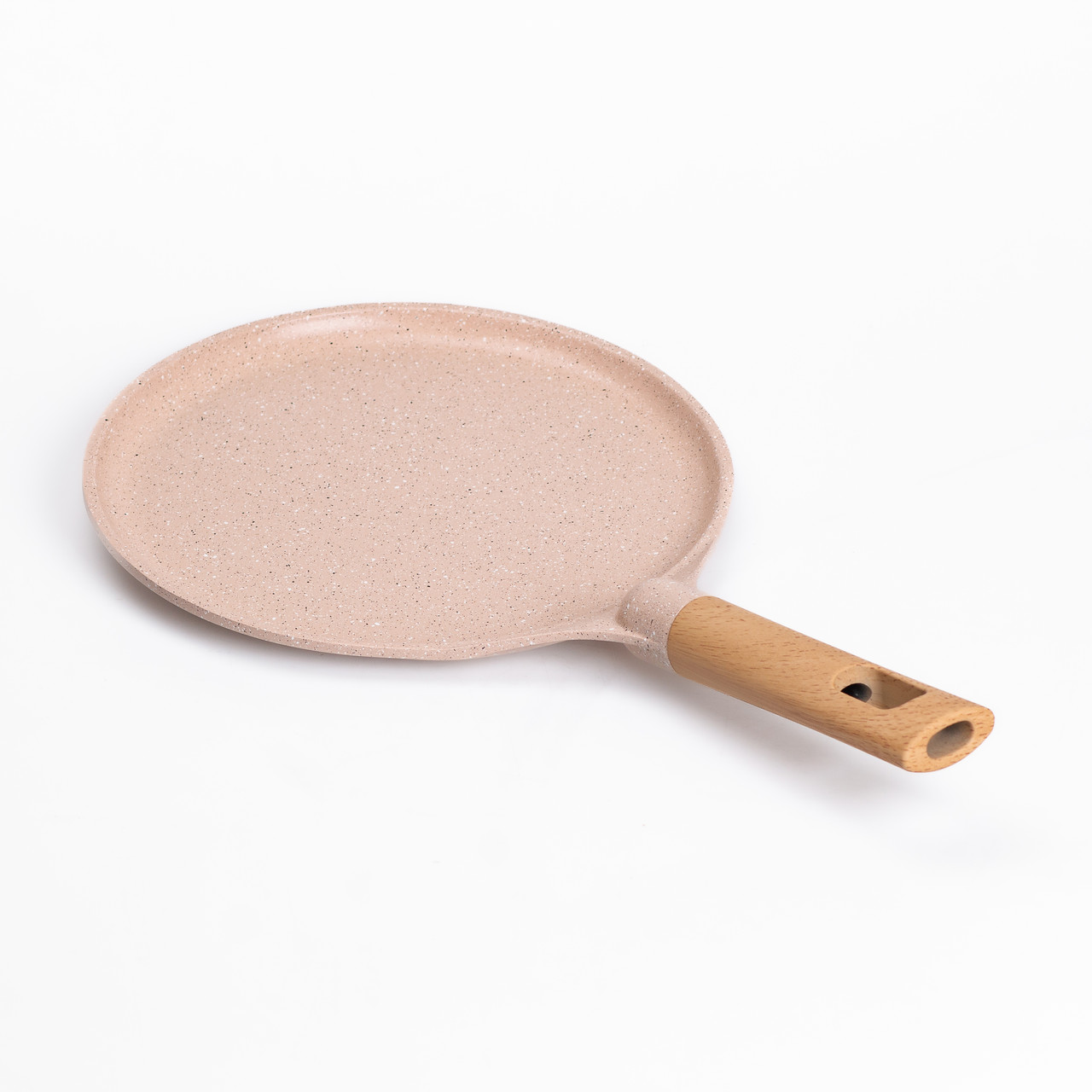 Мармурова алюмінієва сковорода для млинців з антипригарним покриттям Ø 24 см, товсте дно MGC бежевий