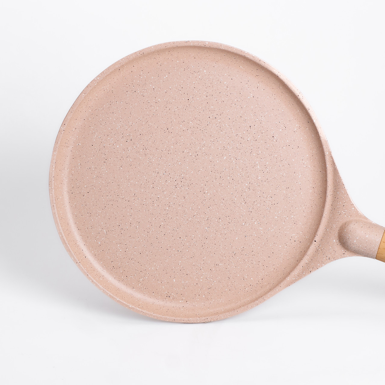 Алюмінієва млинцева сковорода з мармуровим антипригарним покриттям Ø 26 см, товсте дно MGC бежевий