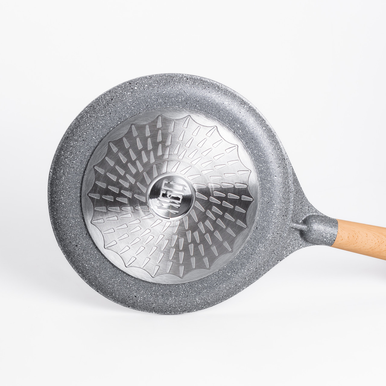Алюмінієва млинна сковорода з мармуровим антипригарним покриттям Ø 26 см, товсте дно MGC сірий