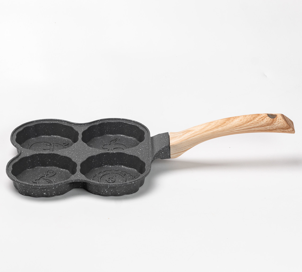 Сковорода для оладок, яєць, панкейків порційна на 4 секції антипригарна