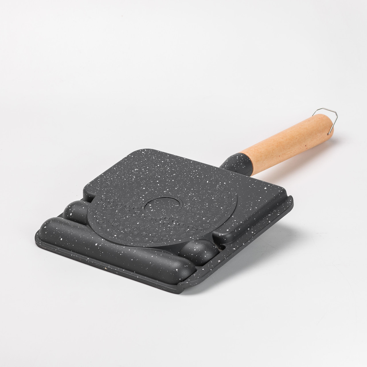 Сковорода прямокутна на 3 секції з антипригарним покриттям сіра