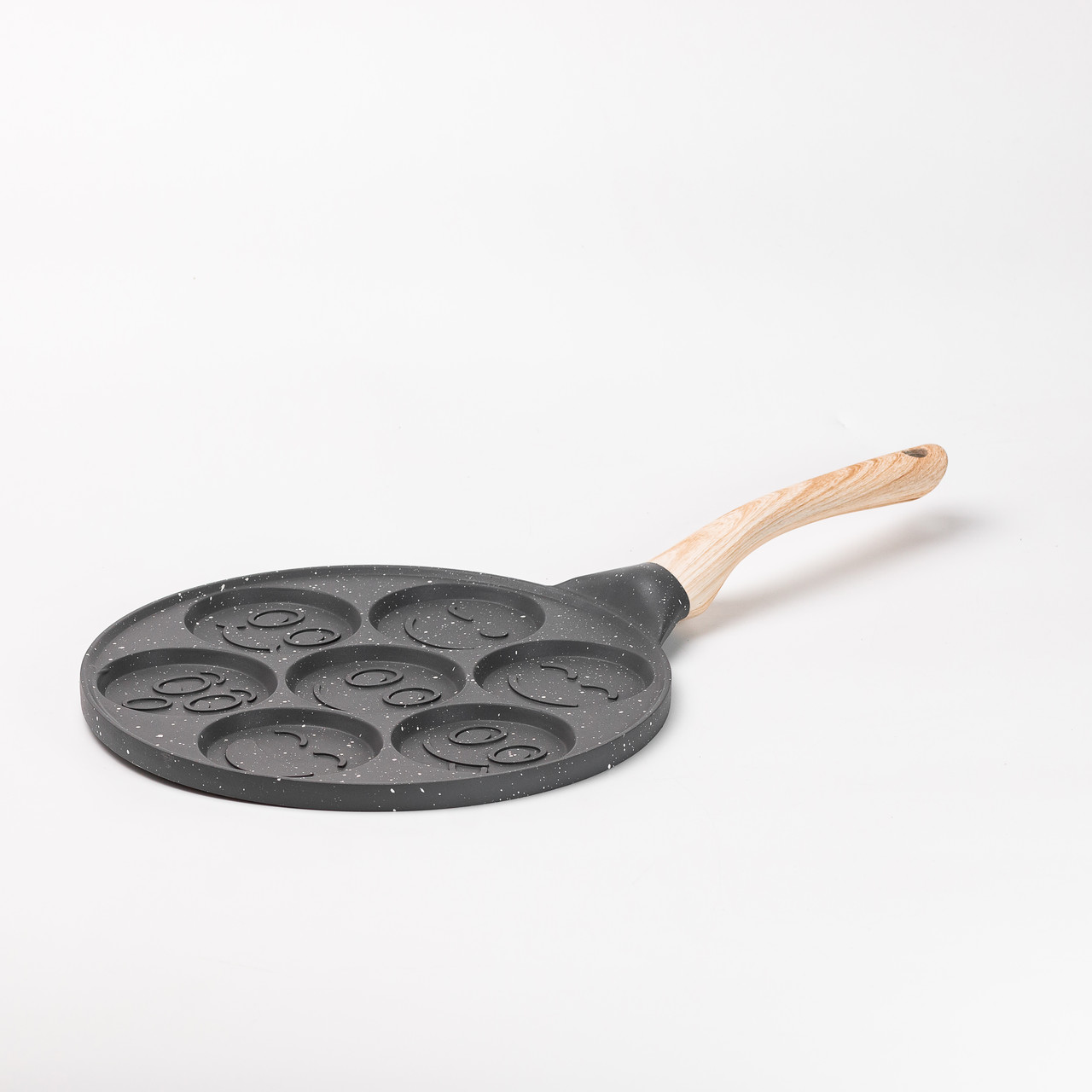 Сковорода зі смайликами на 7 секцій для млинців, оладок, яєць, сирників