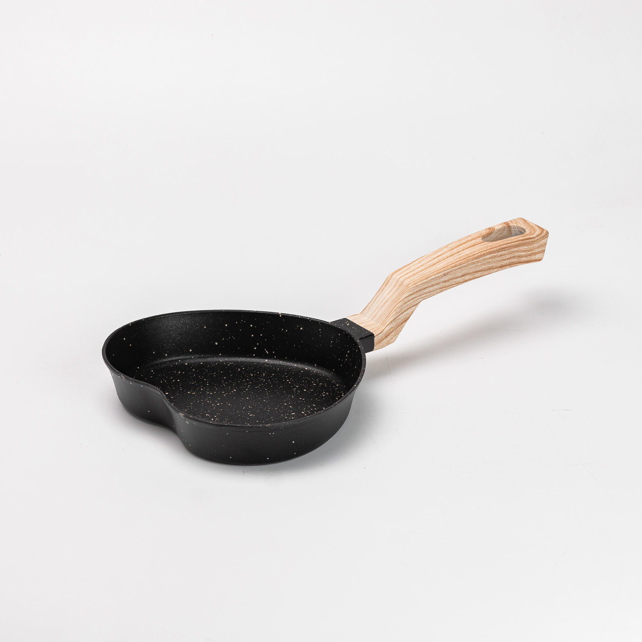 Сковорода у вигляді серця з антипригарним покриттям 400 мл чорна