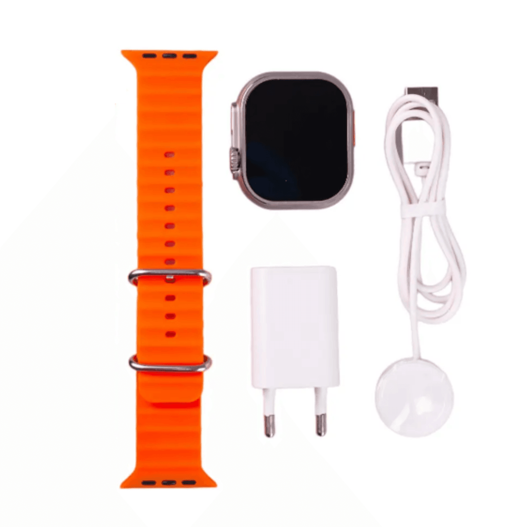 Смарт годинник водонепроникний розумний годинник з вимірюванням тиску, помаранчевий.