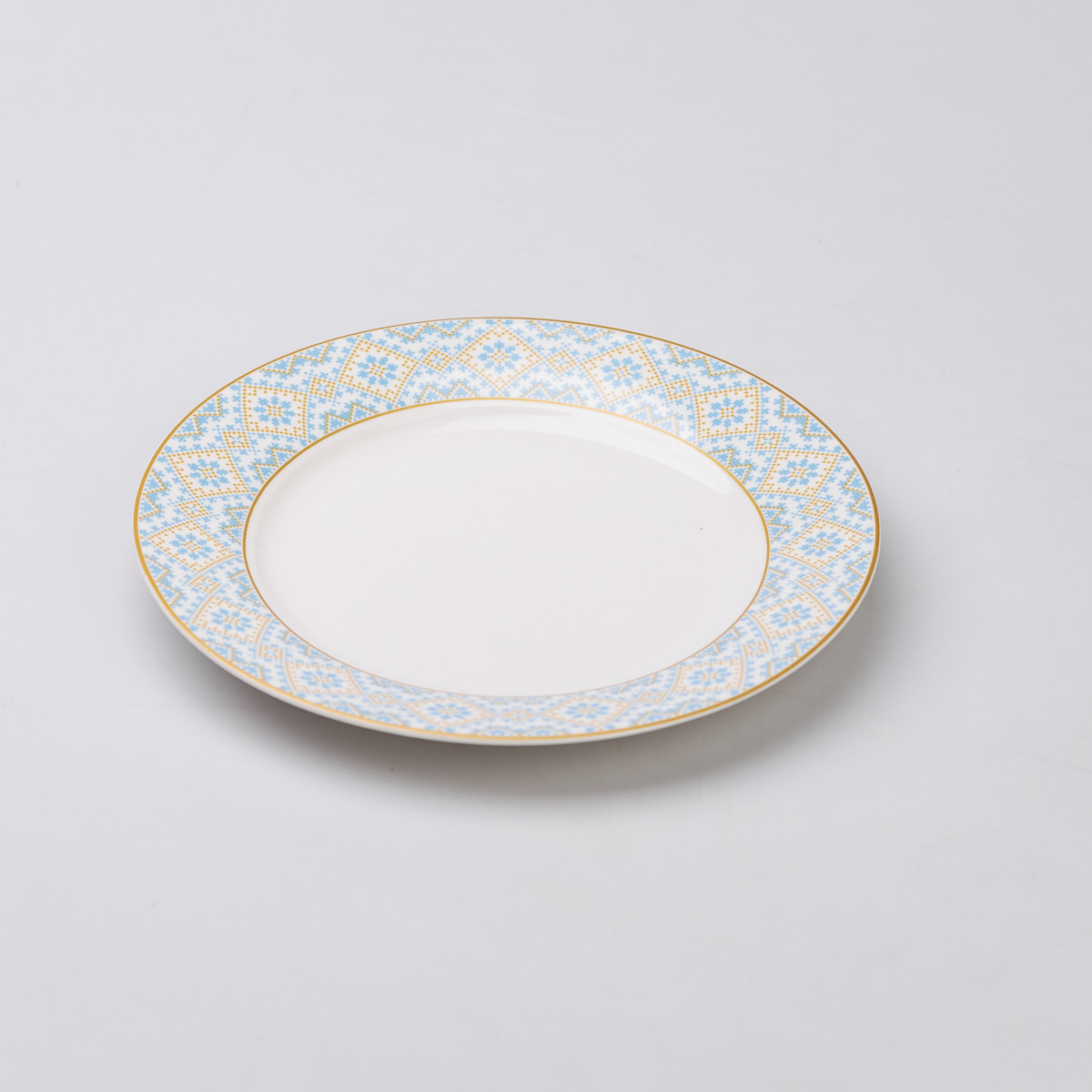 Тарілка сервірувальна керамічна 26.5 см з орнаментом