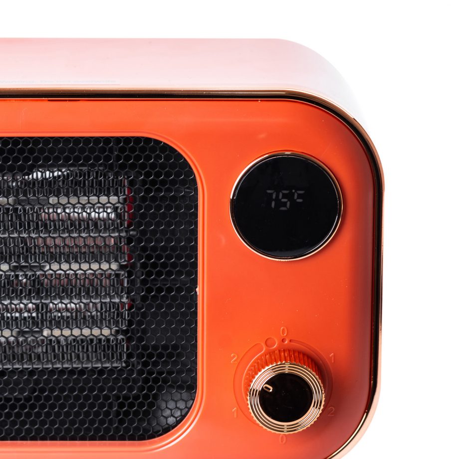 Тепловентилятор SmartX 1200W White обігрівач електричний Жовтогарячий