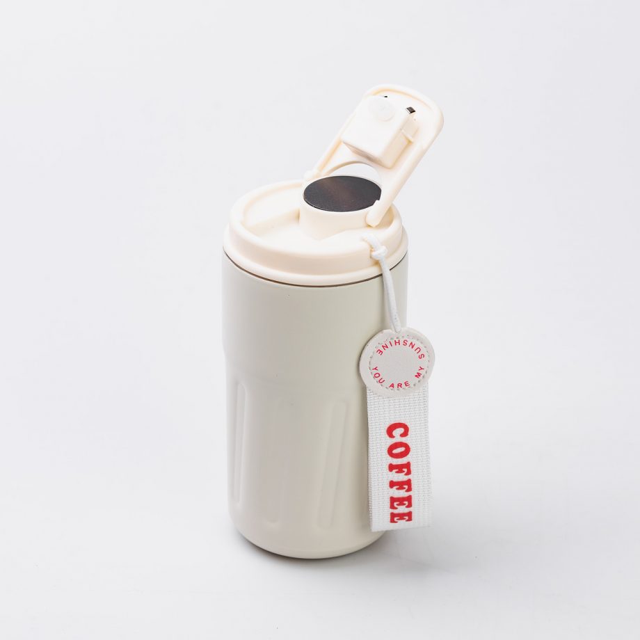 Термочашка Coffee з датчиком температури 500 мл біла