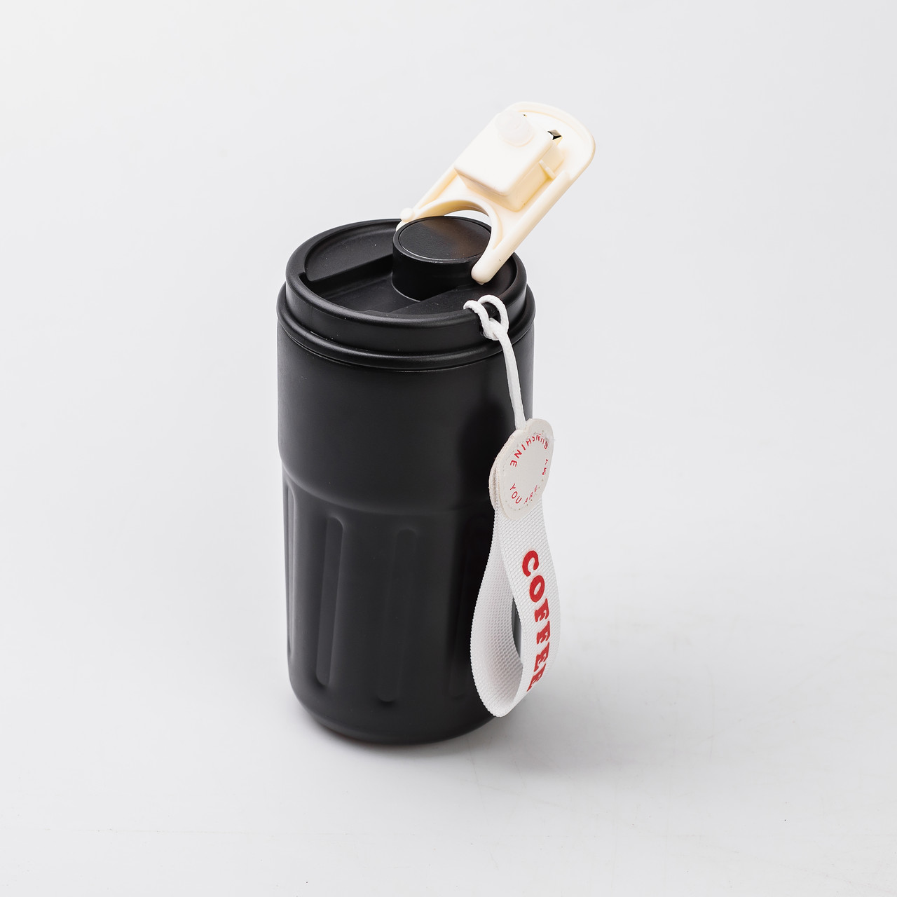 Термочашка Coffee з датчиком температури 500 мл чорна