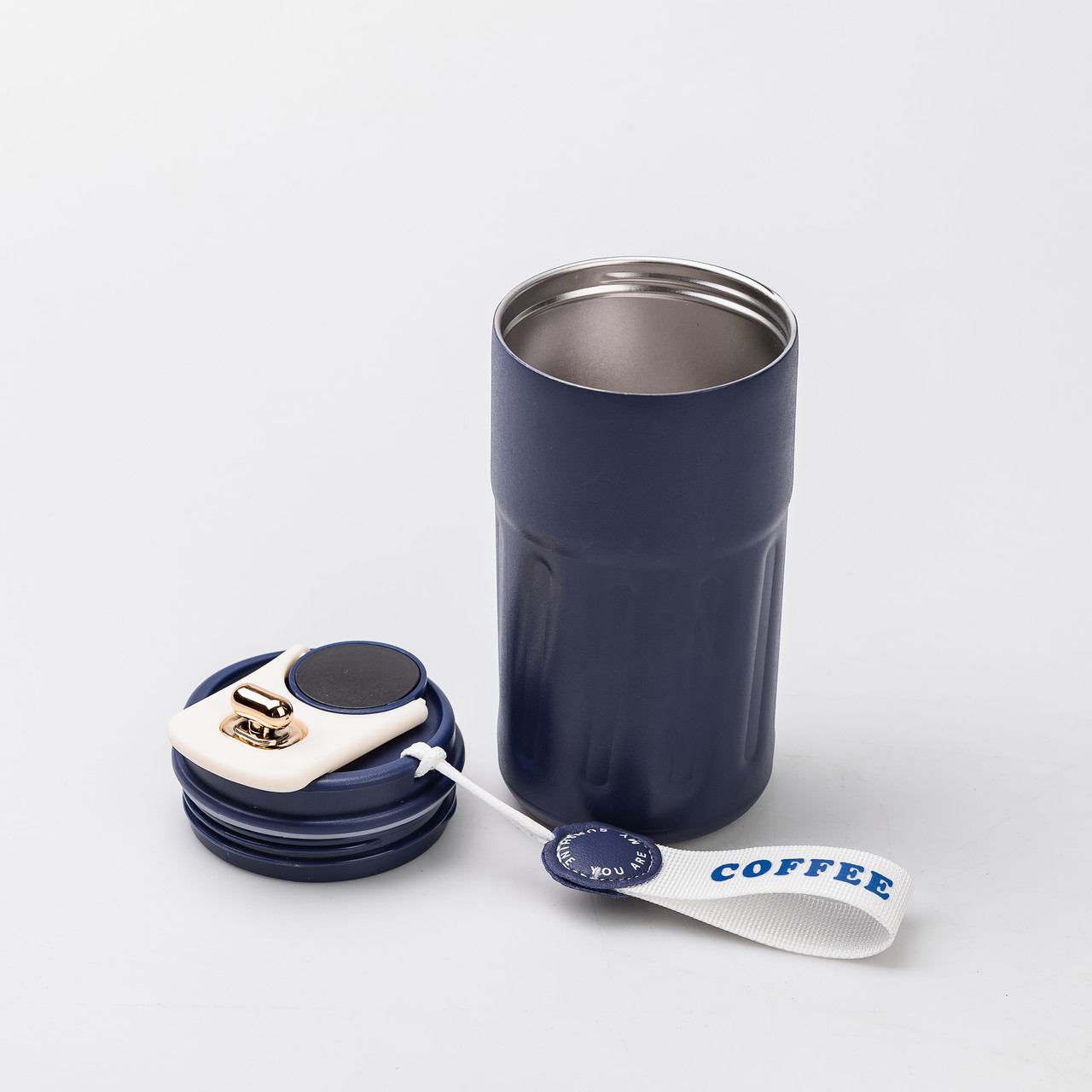 Термочашка Coffee з датчиком температури 500 мл синя