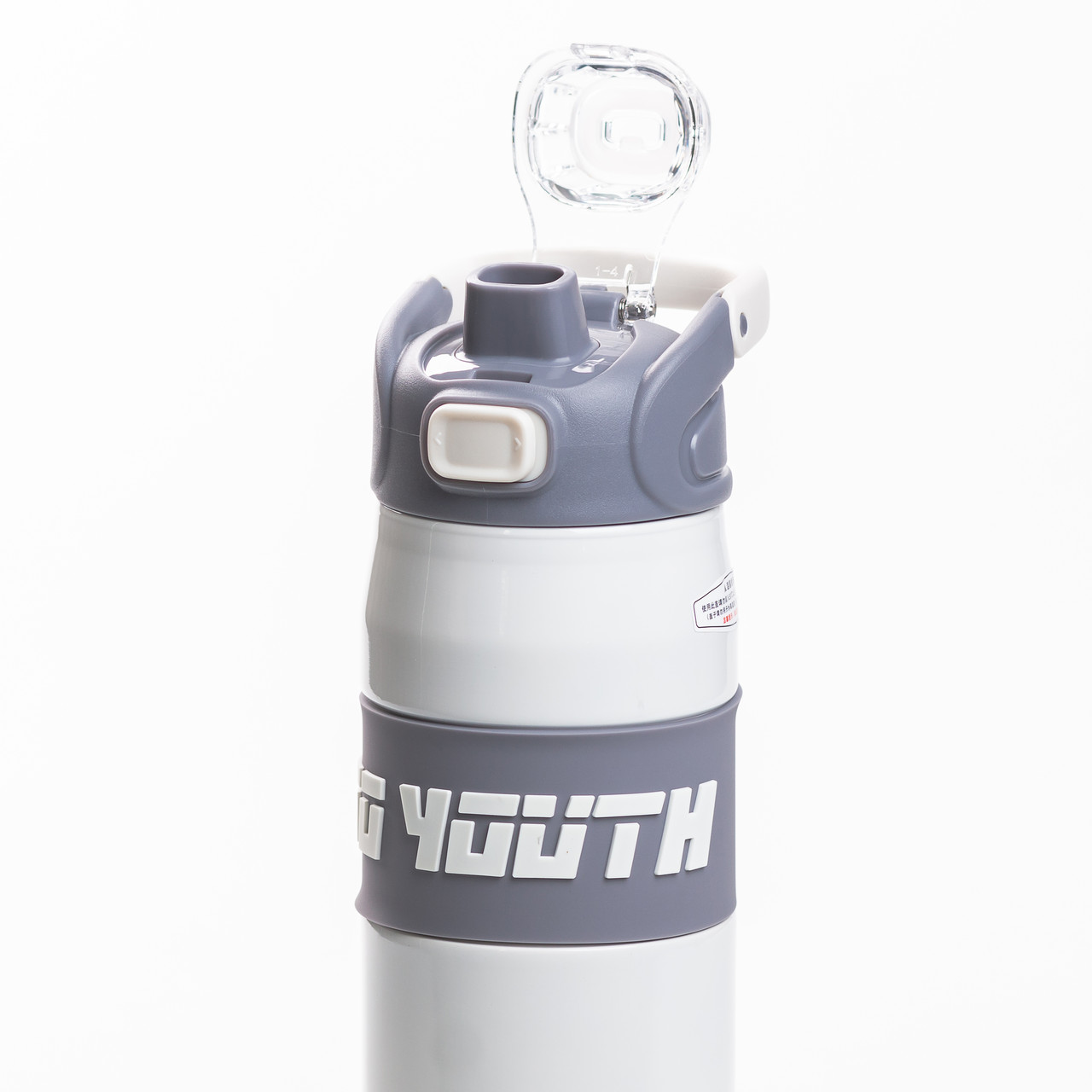 Термос спортивний з мундштуком 680 мл білий