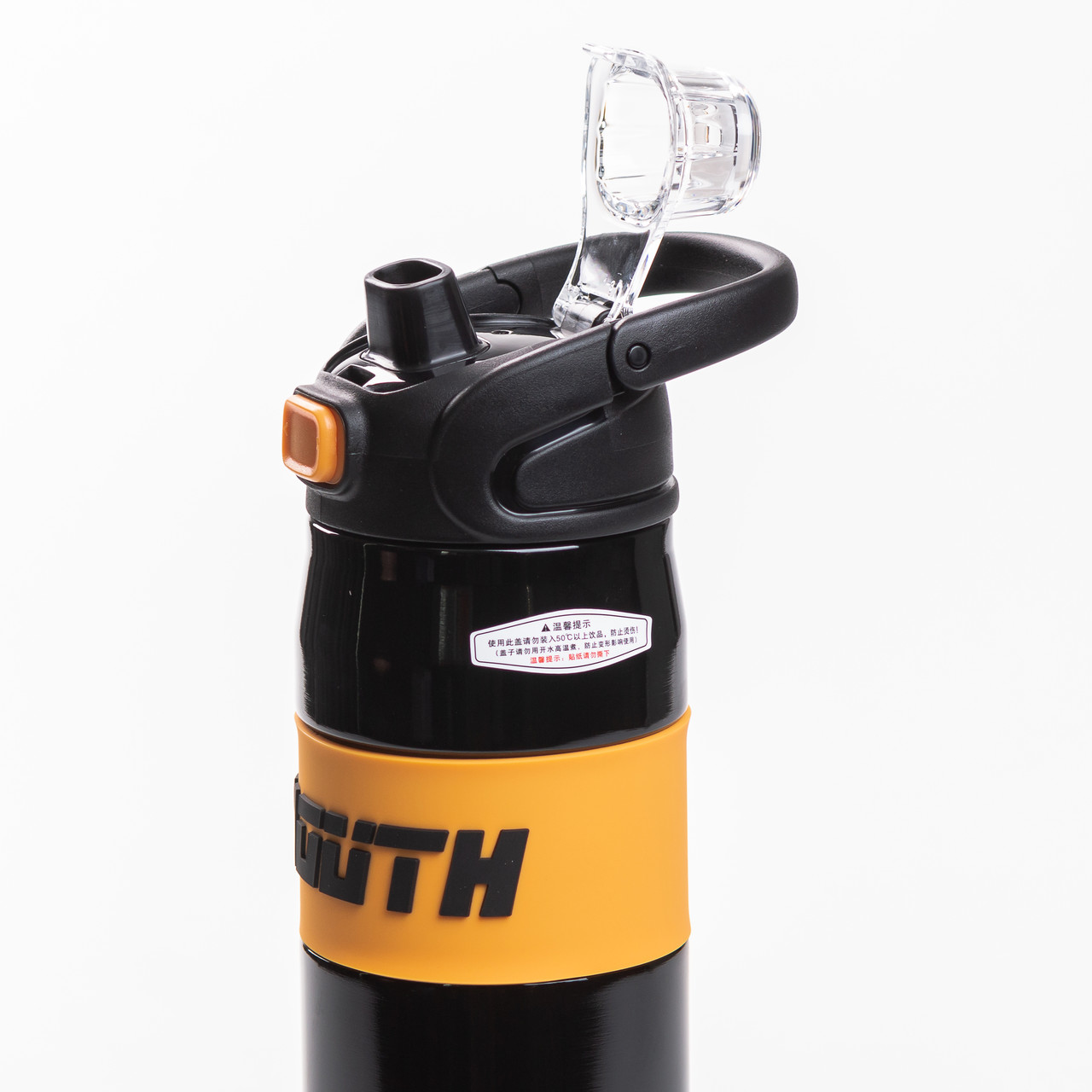 Термос спортивний з мундштуком 680 мл чорний