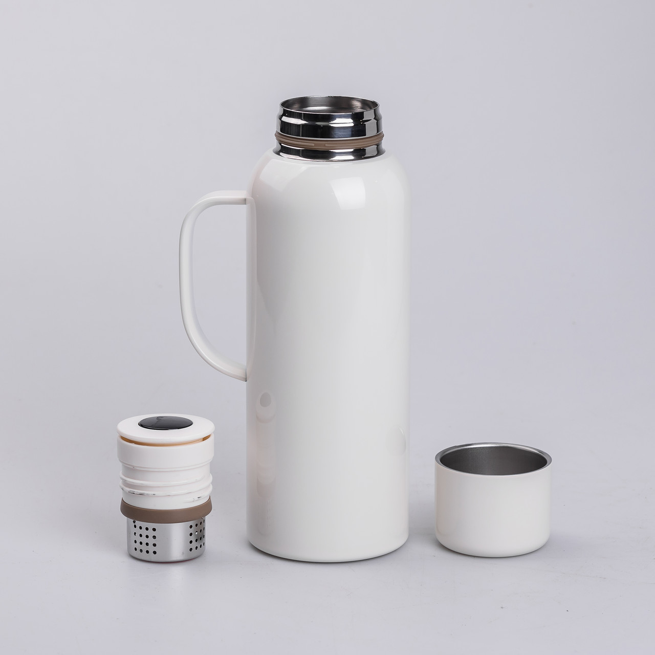 Термос Vacuum з датчиком температури на 820 мл білий