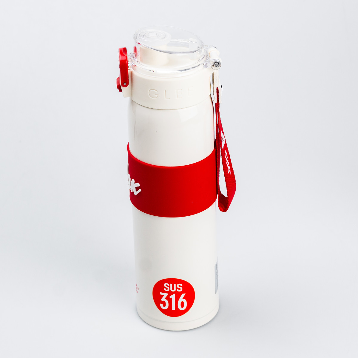 Термос Relax з поїлкою з металевою колбою 520 мл Білий