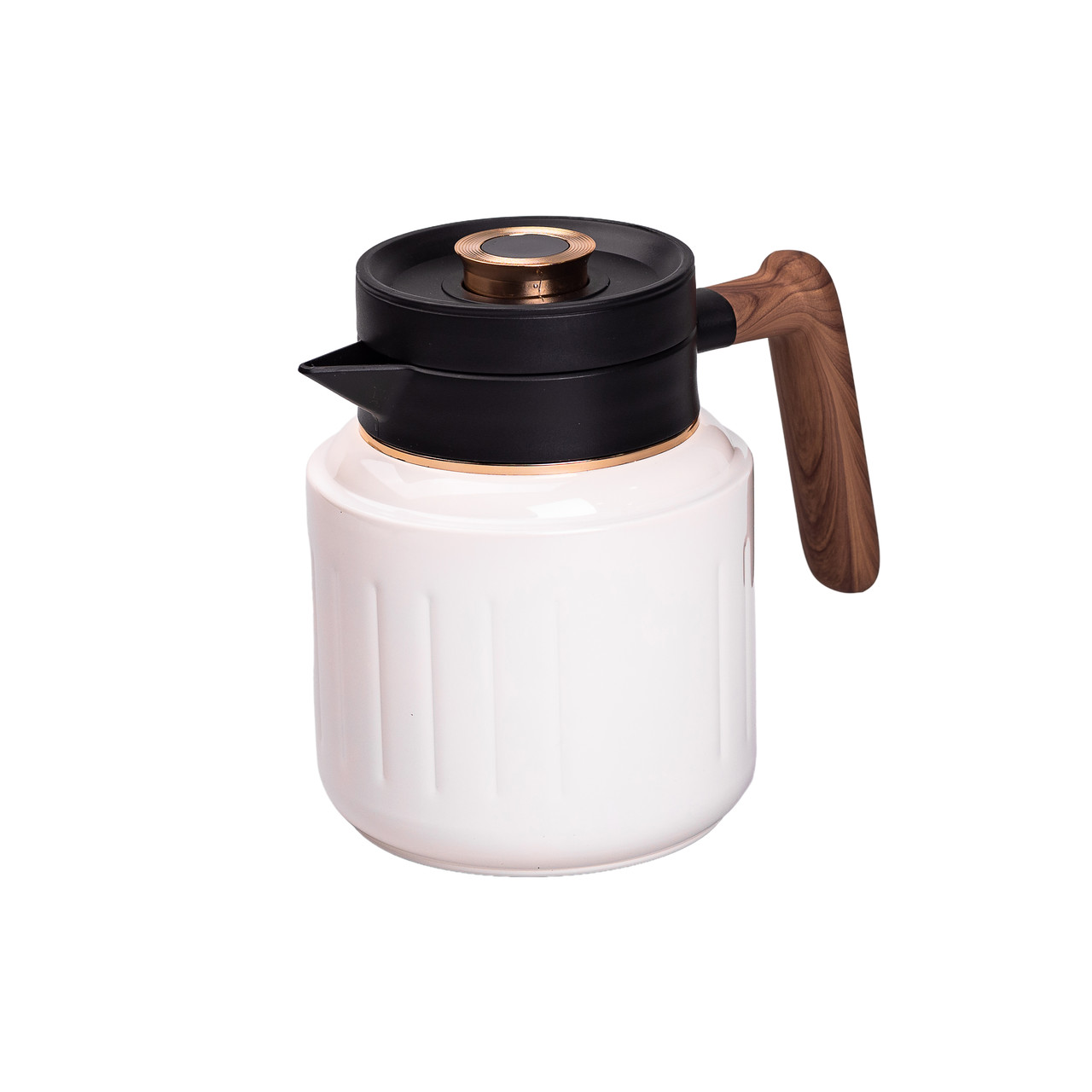 Чайник термос з індикатором температури та заварником 1 л білий