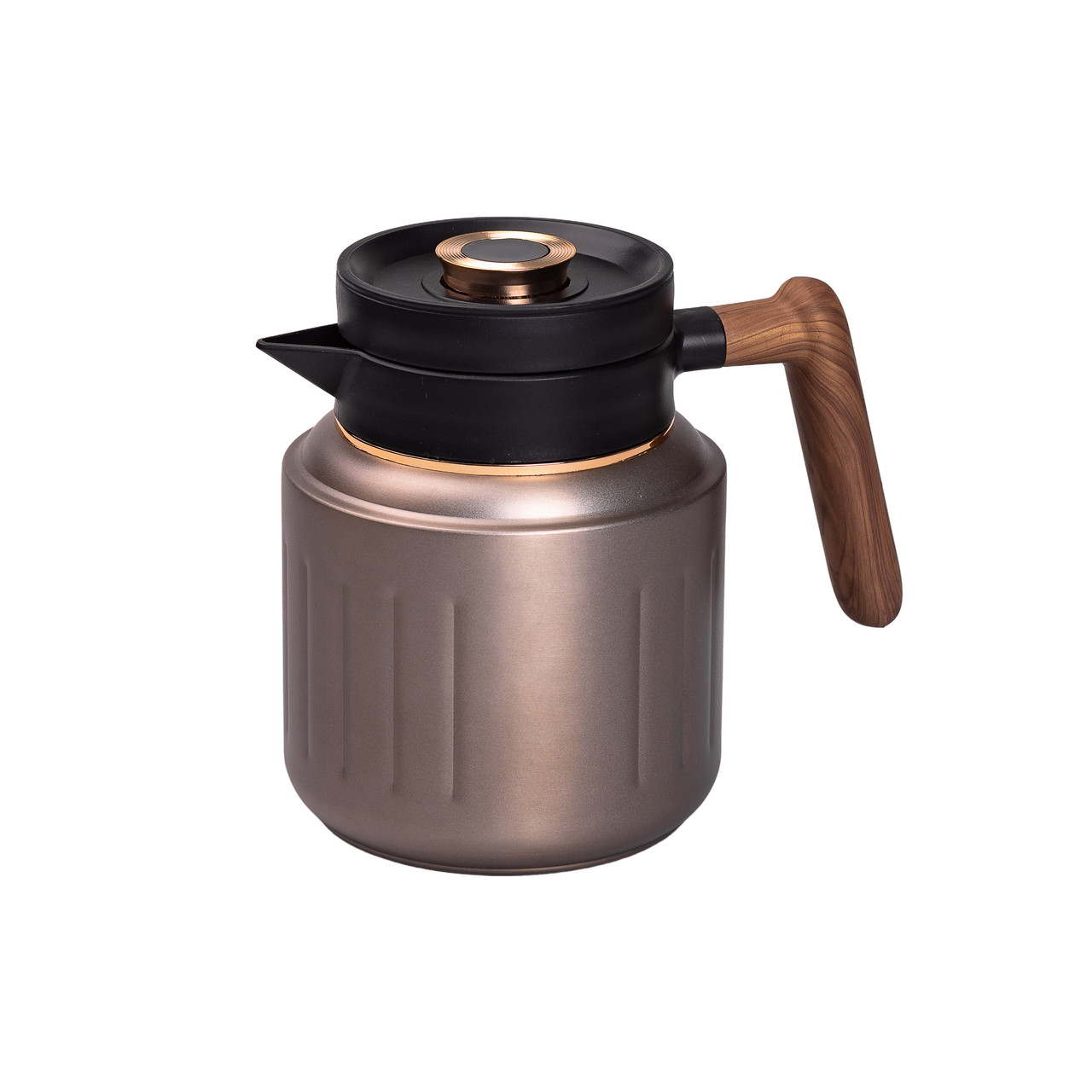 Чайник термос з індикатором температури та заварником 1 л сірий