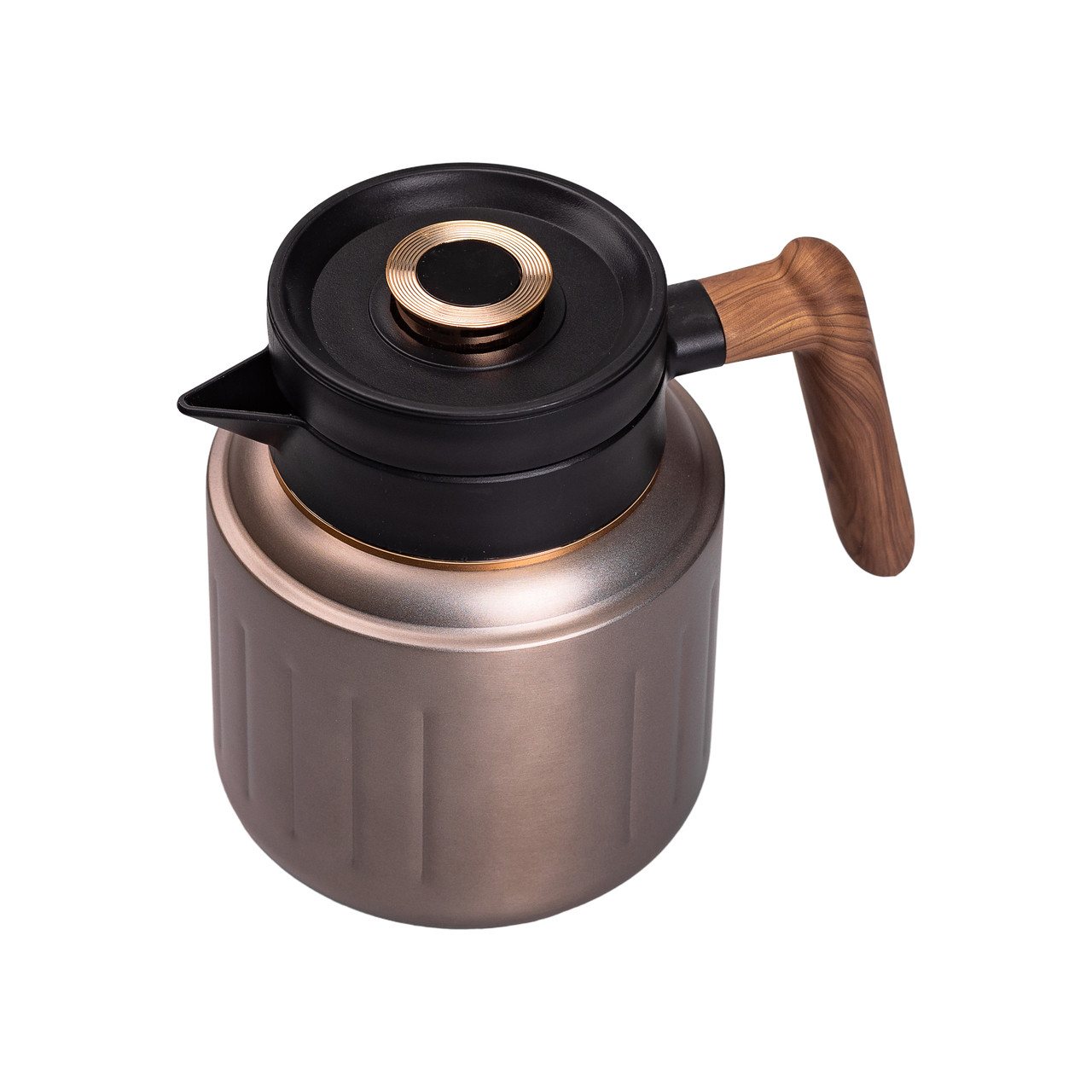 Чайник термос з індикатором температури та заварником 1 л сірий