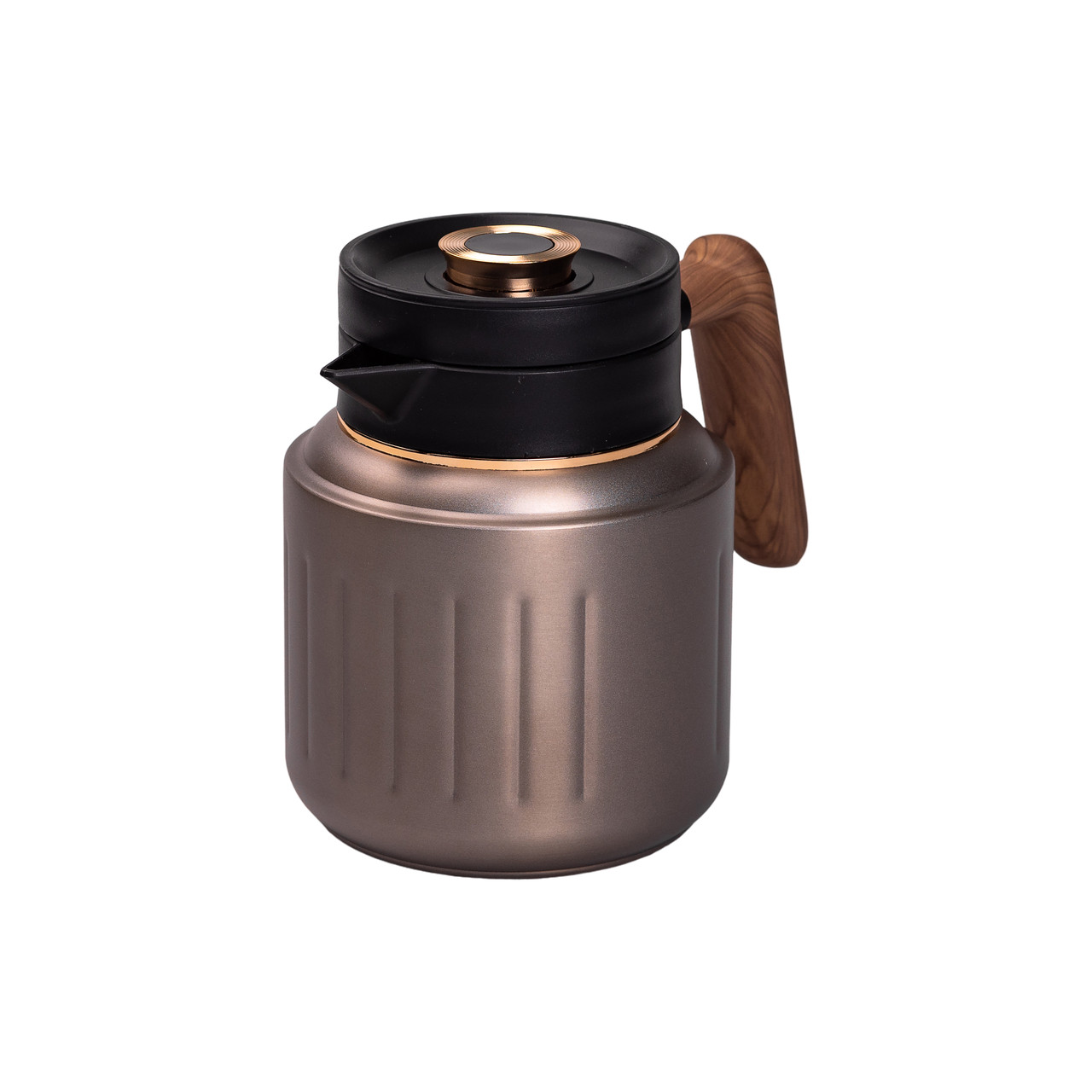 Чайник термос з індикатором температури та заварником 1 л сірий