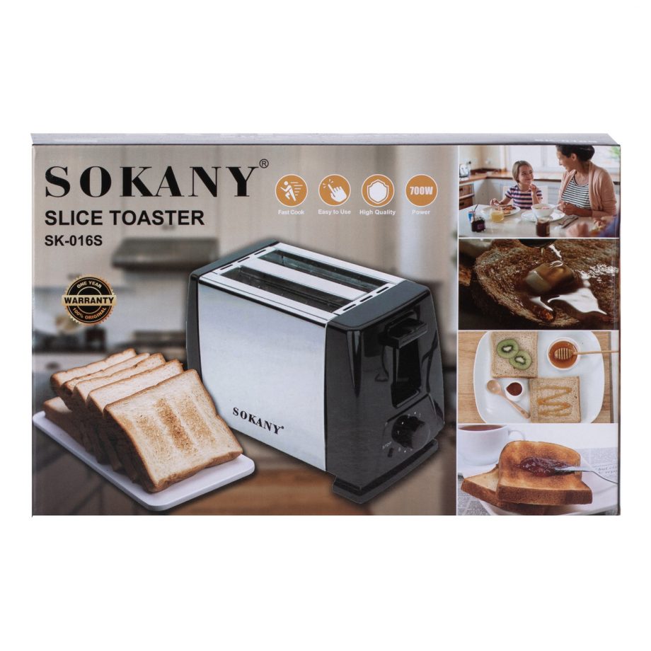 Тостер Sokany HJT-016S електричний 700 Вт