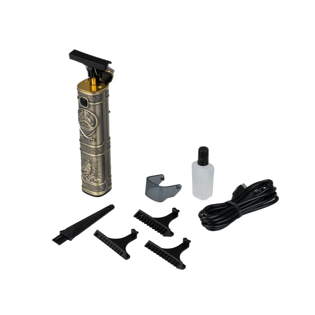 Тример VGR V-096 з насадками та USB, золото