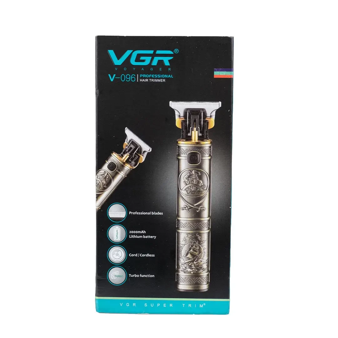 Тример VGR V-096 з насадками та USB, золото