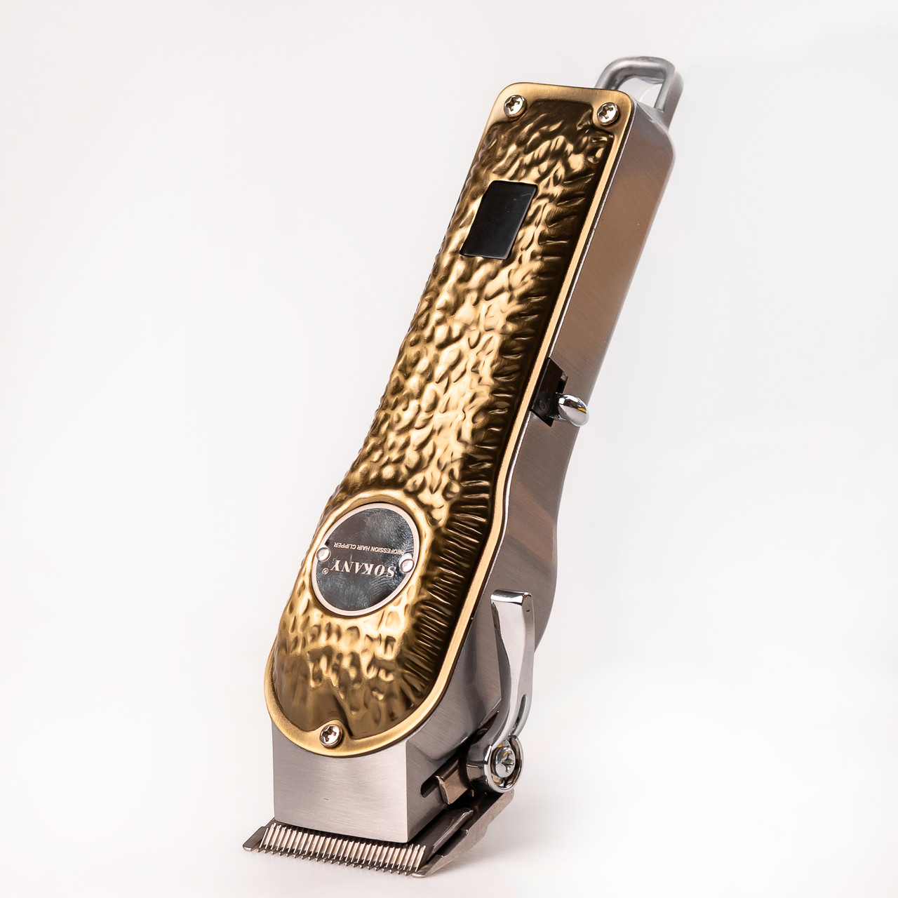 Машинка для стрижки Sokany SK-LF-9976 акумуляторна з 4 насадками та USB золото