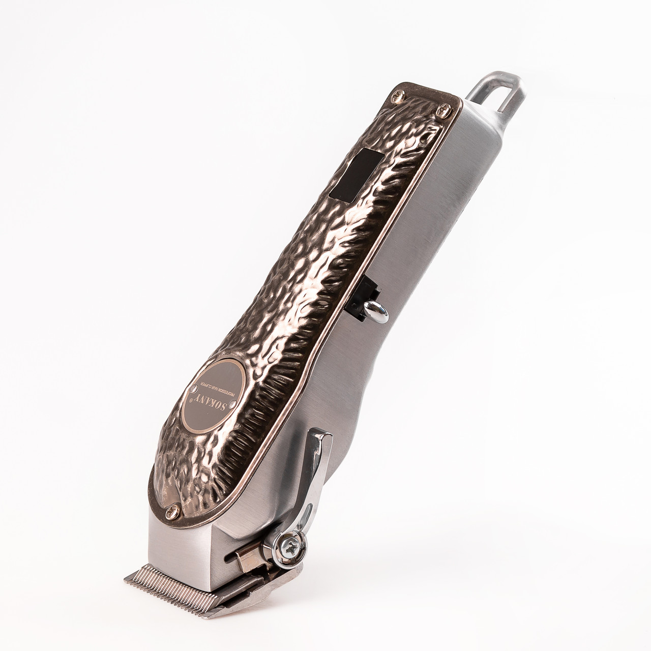 Машинка для стрижки Sokany SK-LF-9976 акумуляторна з 4 насадками та USB срібло