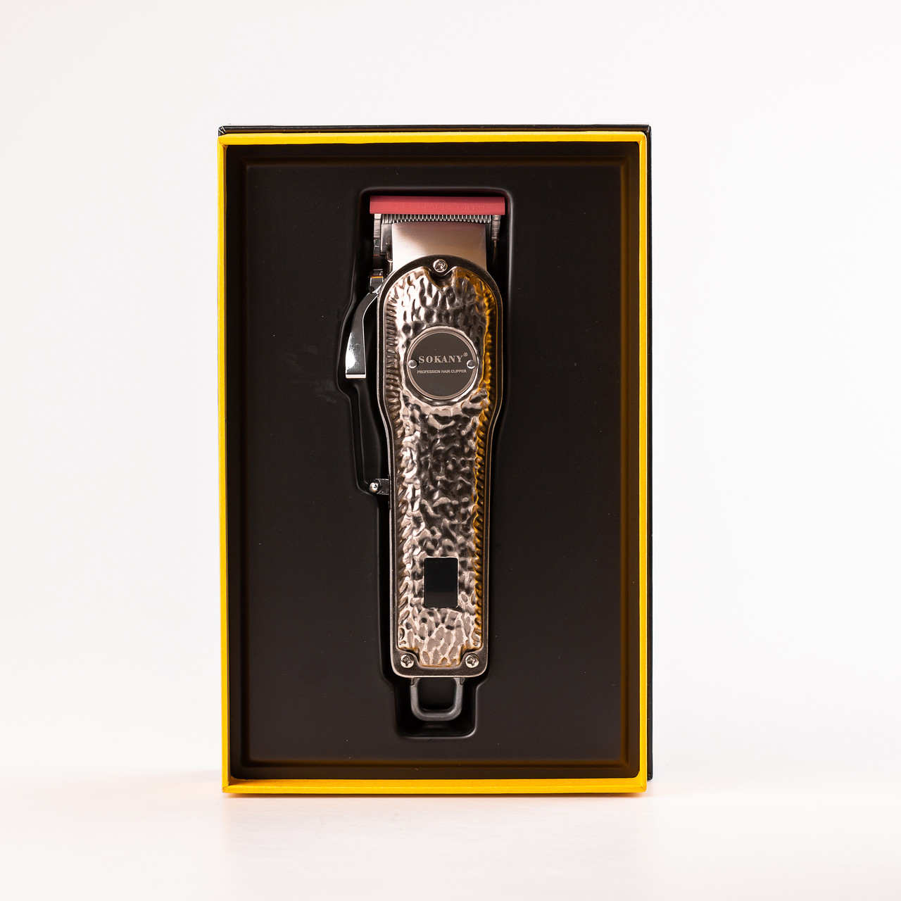 Машинка для стрижки Sokany SK-LF-9976 акумуляторна з 4 насадками та USB срібло