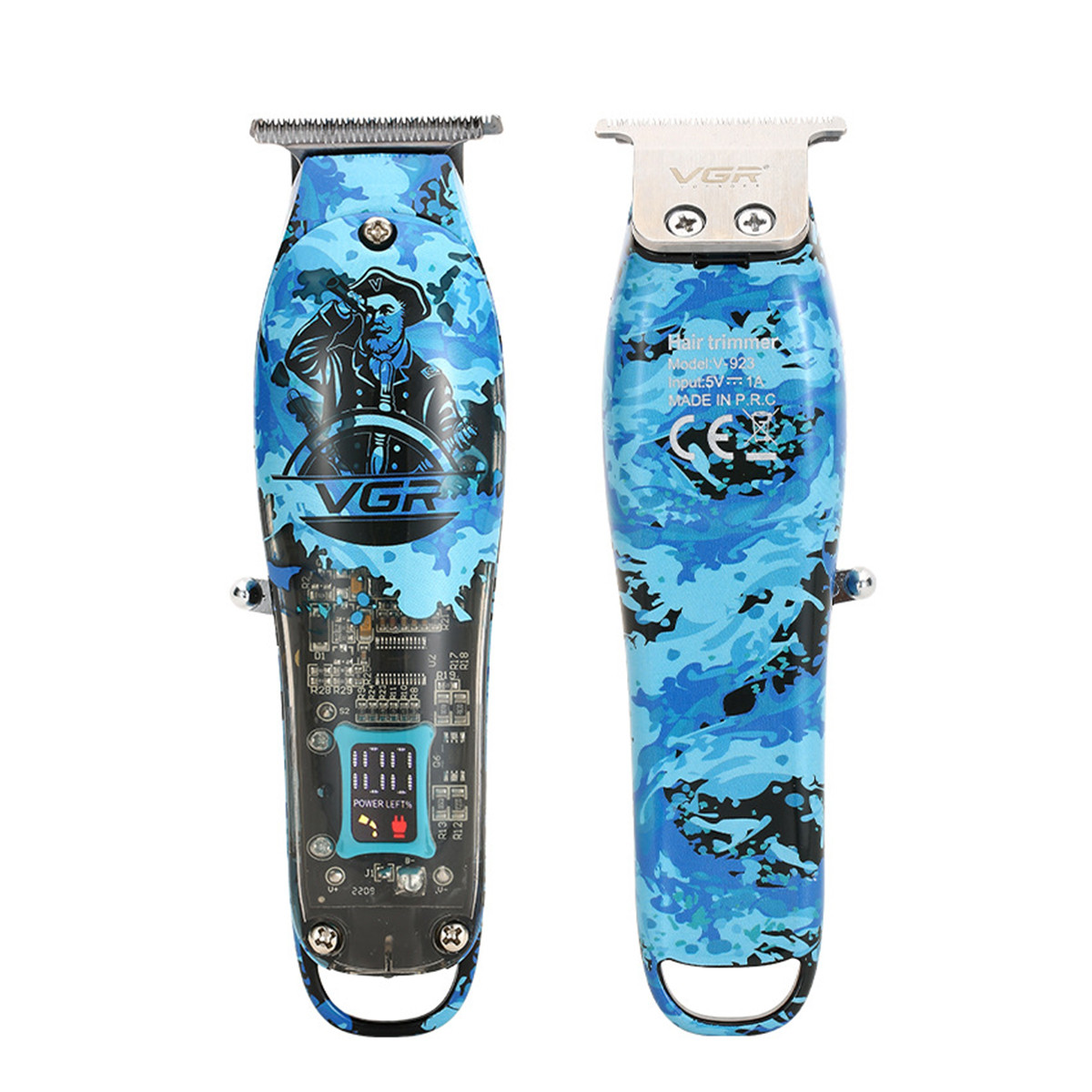 Тример VGR з T-подібним лезом для окантовки і стрижки бороди — професійна модель