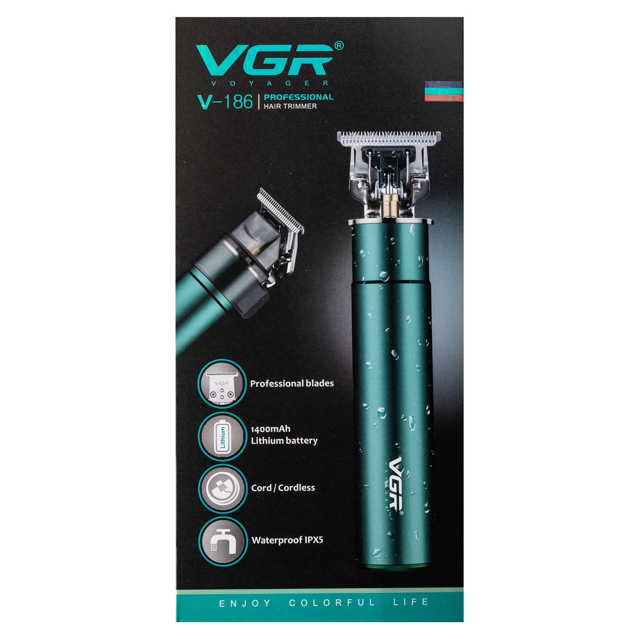 Тример для стрижки VGR HP-V-186 професійний зелений