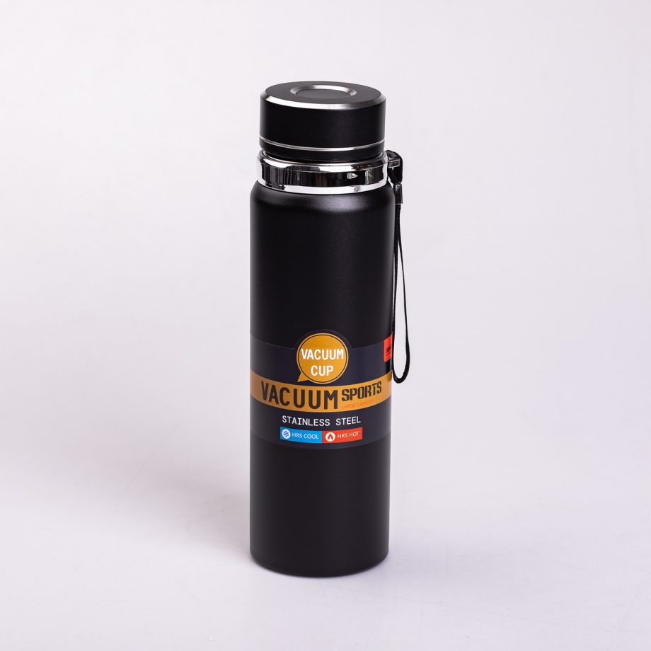 Термос Vacuum Sports 1 л чорний