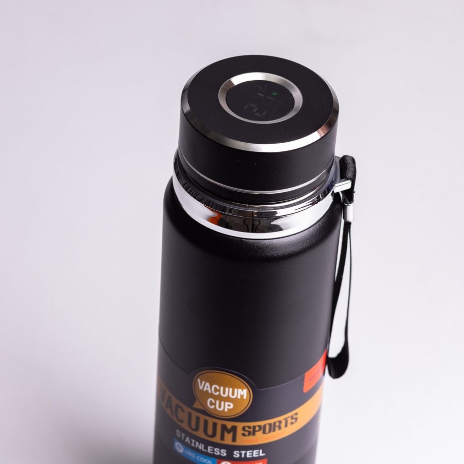 Термос Vacuum Sports 1 л чорний