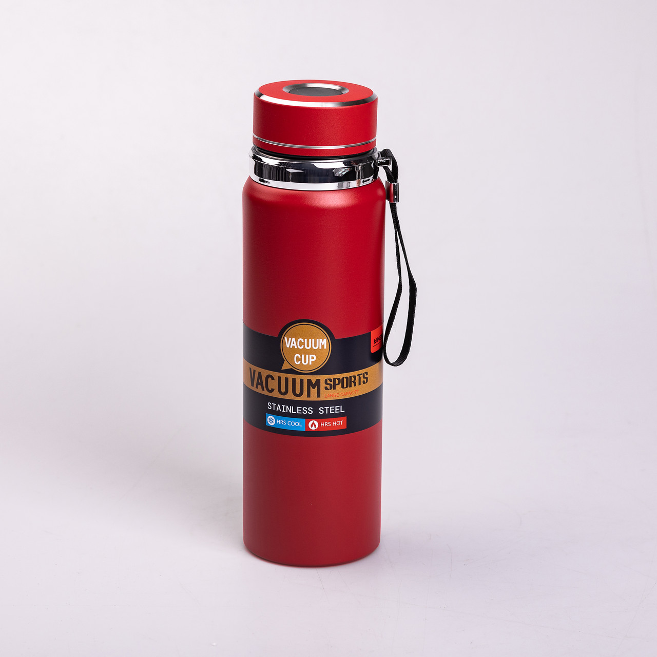 Термос Vacuum Sportsна з датчиком температури 1 л червоний