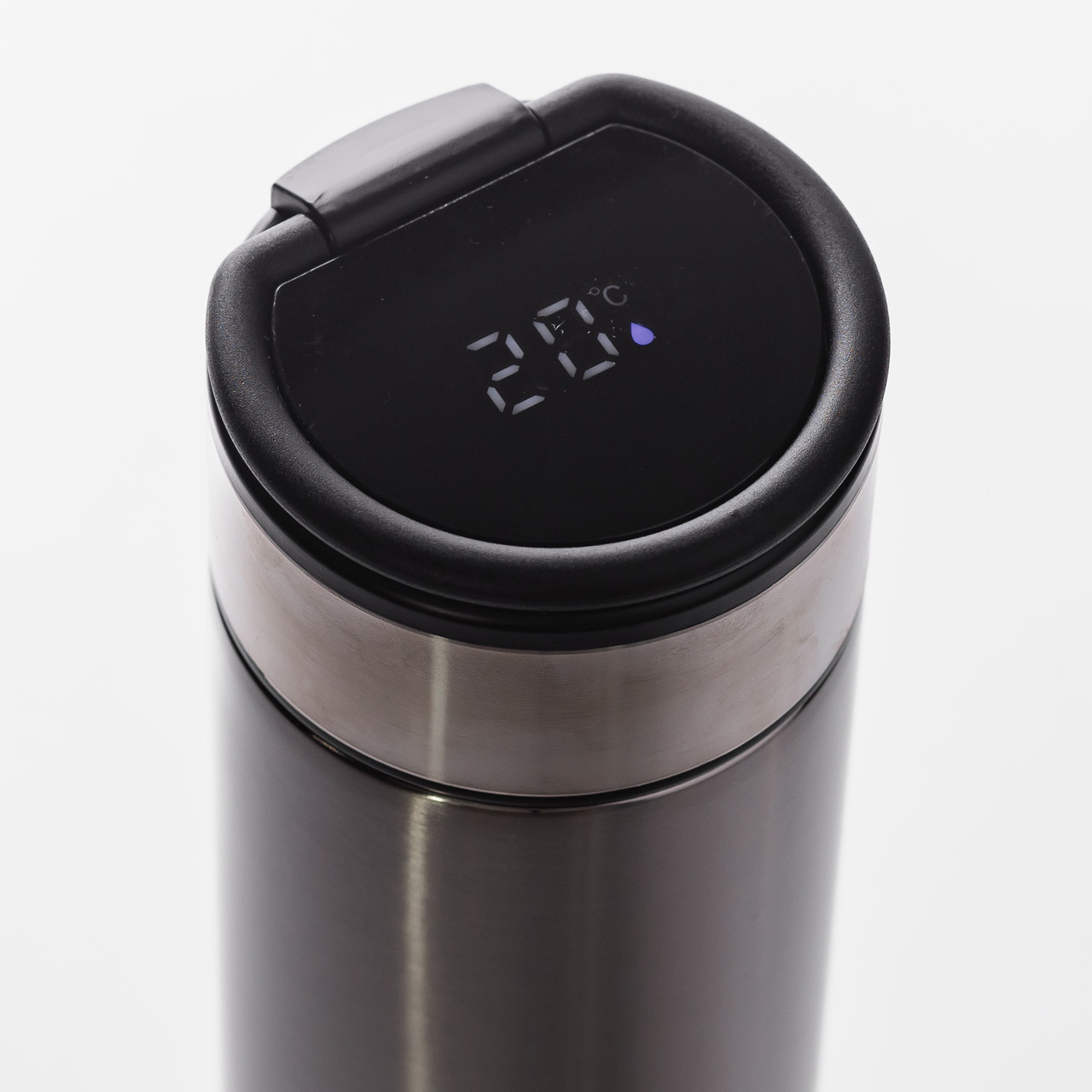 Термос із датчиком температури 530 мл Хром