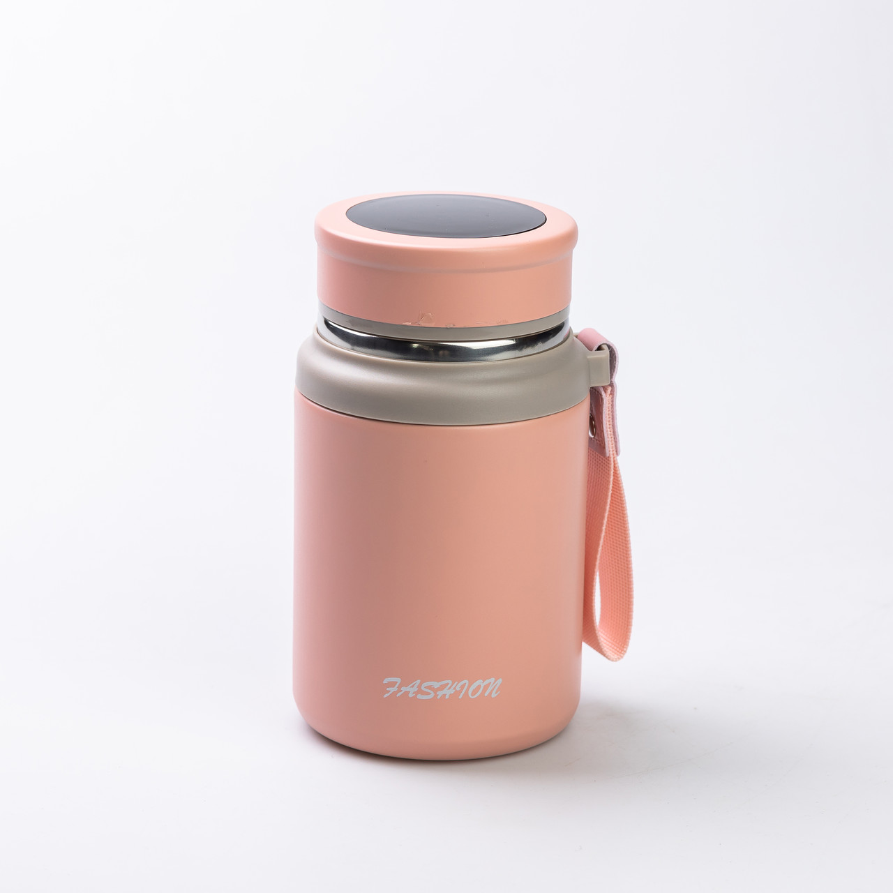 Термос Fashionна з датчиком температури 700 мл Рожевий