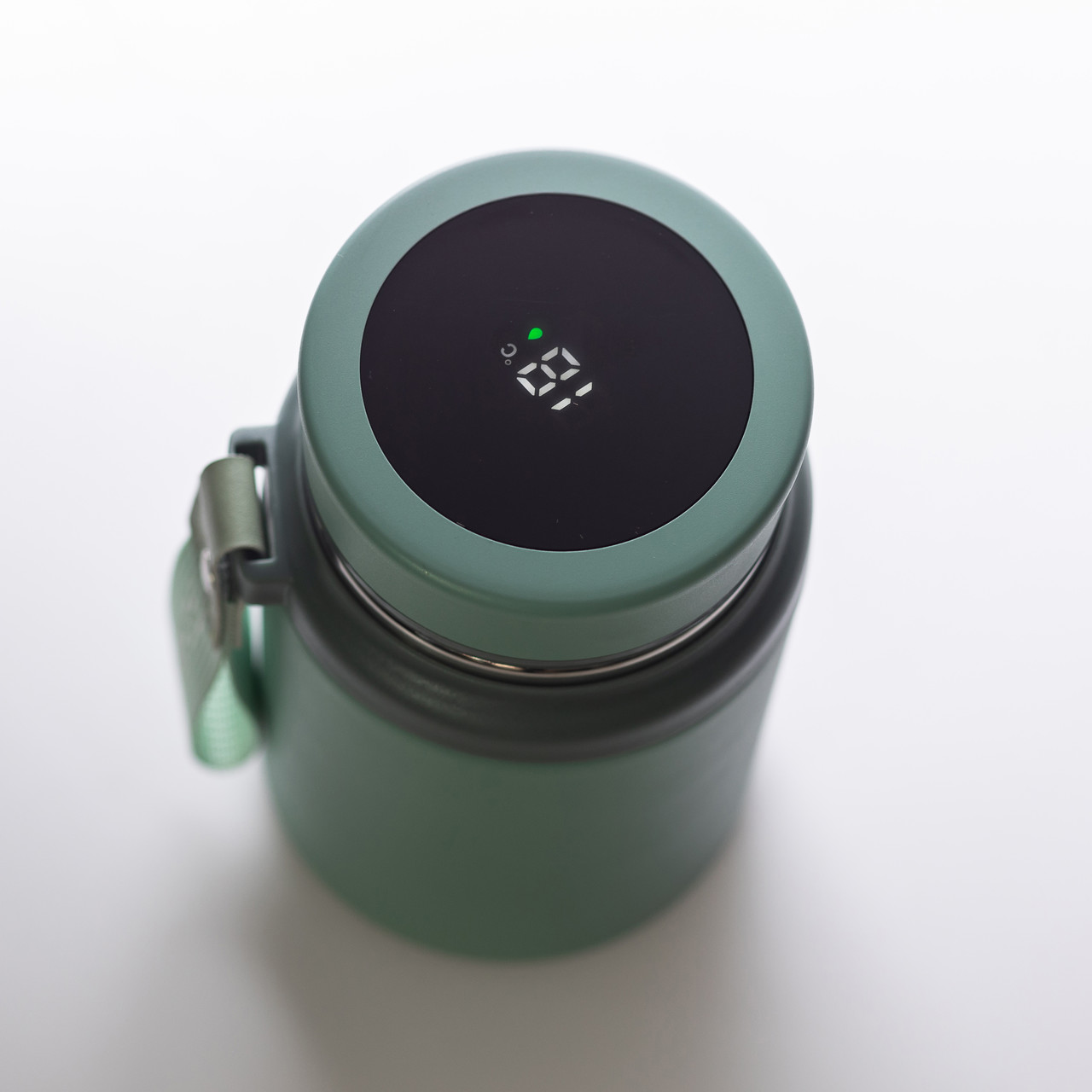 Термос Fashionна з датчиком температури 700 мл Оливковий