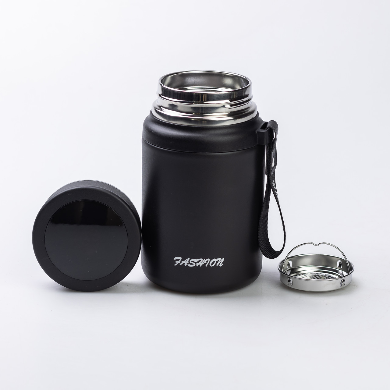 Термос Fashionна з датчиком температури 700 мл Чорний