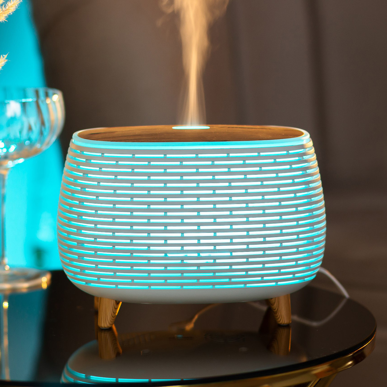 Зволожувач повітря Holdmay Life of Leisure Aroma Diffuser 400ml Білий