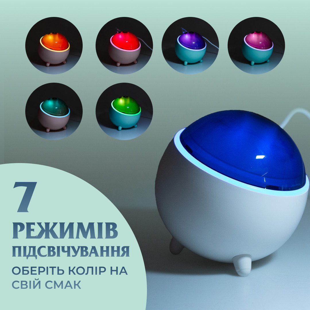 Зволожувач повітря для дому портативний 300 мл Зелений