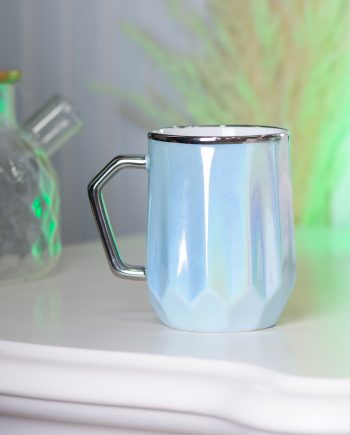 Чашка керамічна Glaze 450мл у дзеркальній глазурі чашки для кави Блакитний