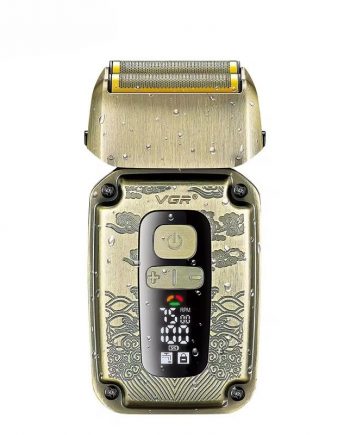Електробритва VGR з нержавіючими лезами, LED-дисплеєм та USB зарядкою
