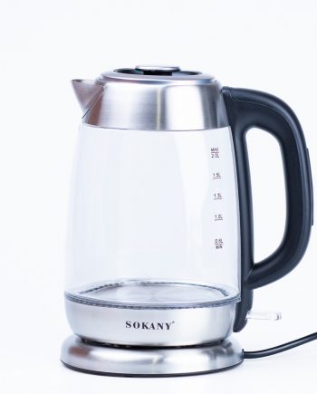 Електрочайник Sokany SK-SH-1069 Electric Kettle 2000W 2l прозорий чайник