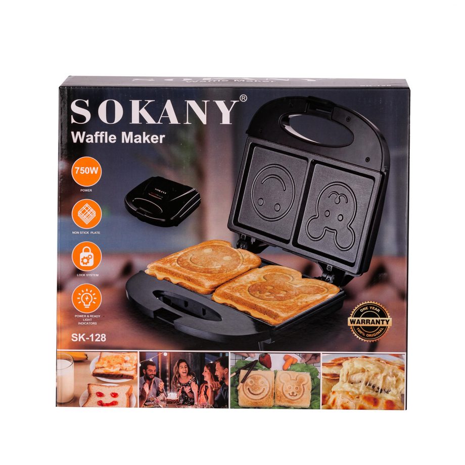 Вафельниця Sokany для панкейків 750 Вт на 2 панкейки