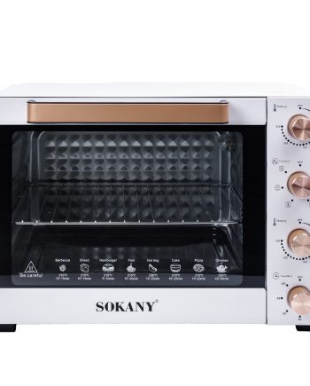 Настільна електродуховка для дому 60 л електропіч, духова піч Sokany 1700 Вт духовка