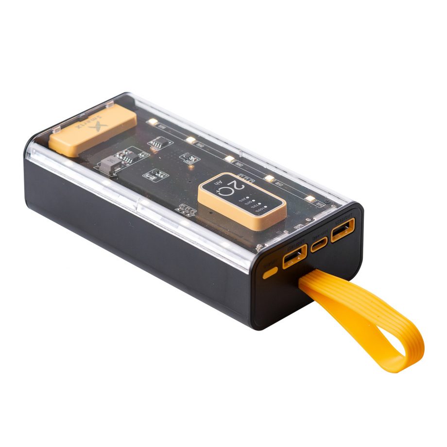 Повербанк SmartX X-101 Fast Charge Power Bank 20000mAh зовнішній акумулятор 4 вбудованих кабелі