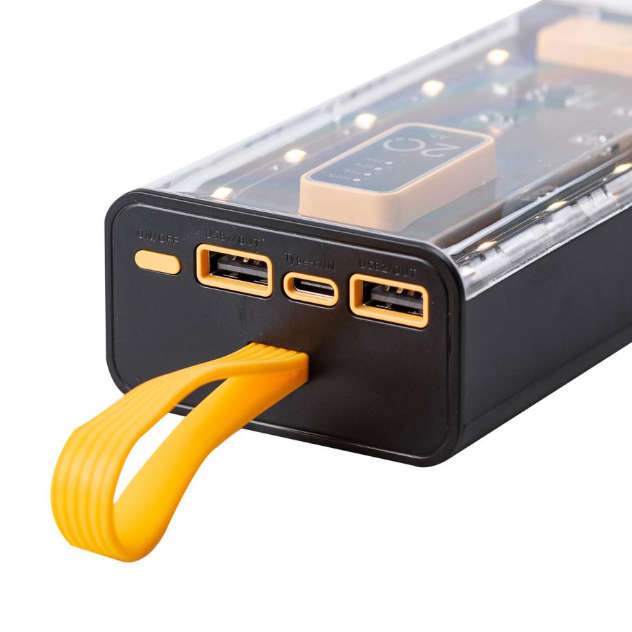 Повербанк SmartX X-101 Fast Charge Power Bank 20000mAh зовнішній акумулятор 4 вбудованих кабелі