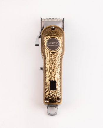 Машинка для стрижки Sokany SK-LF-9976 акумуляторна з 4 насадками та USB золото