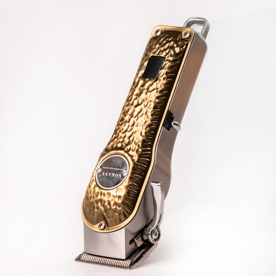 Машинка для стрижки Sokany SK-LF-9976 акумуляторна з 4 насадками та USB золото