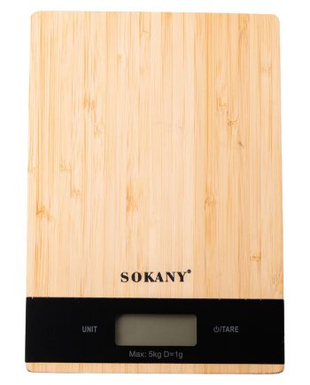 Кухонні ваги Sokany з функцією тарування і індикатором навантаження
