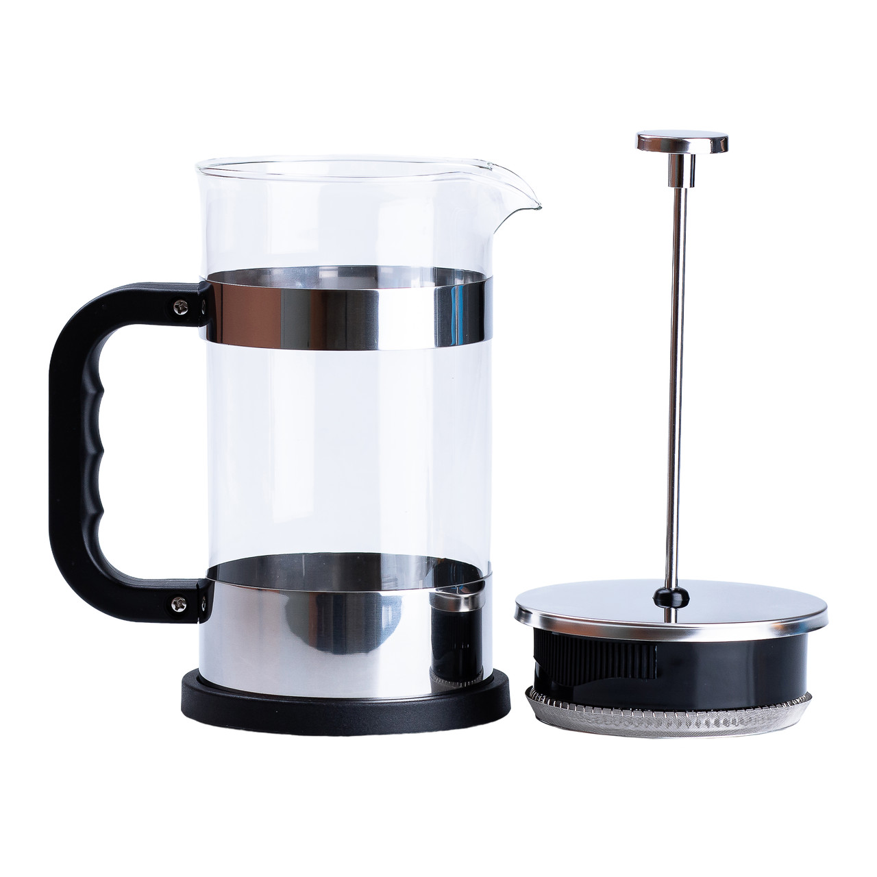 Заварник для чаю з френч пресом скляний 1л