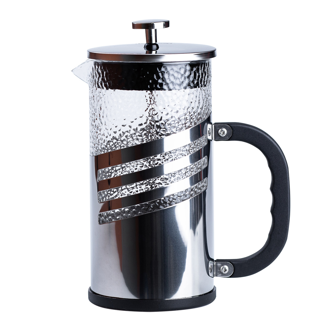 Чайник заварювальний з фільтром френч прес 1л Сріблястий